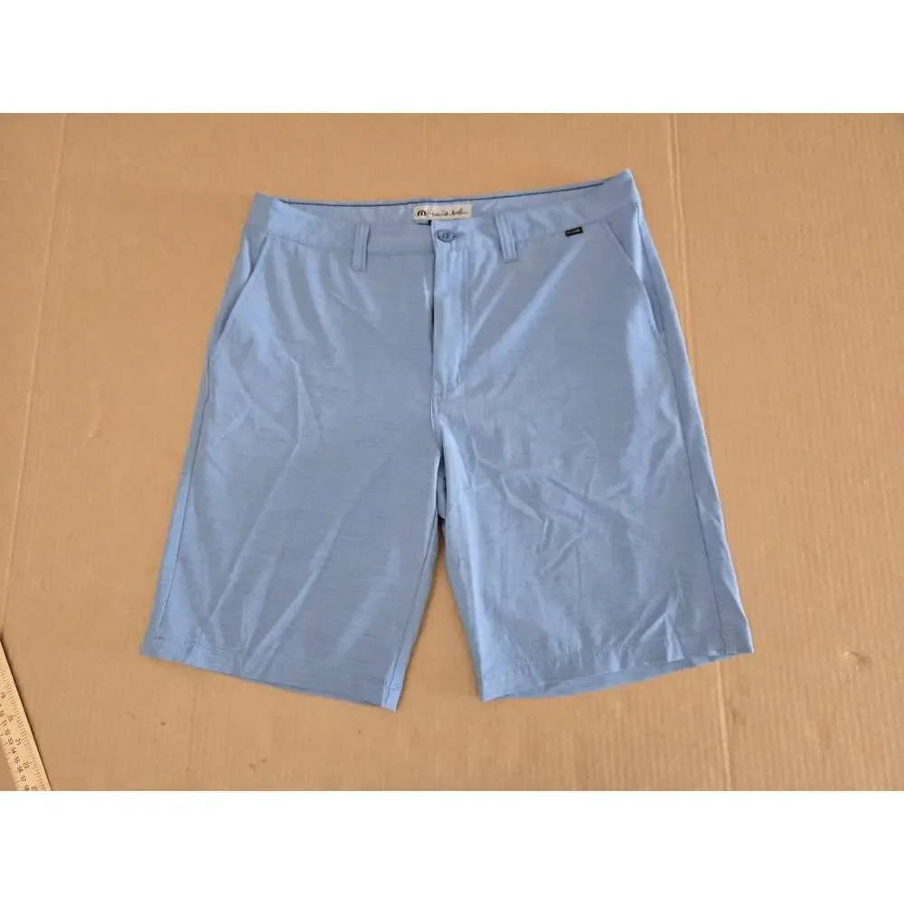 Travis Mathew Bermuda Blus 8” Golf Casual Shorts Men Size 34